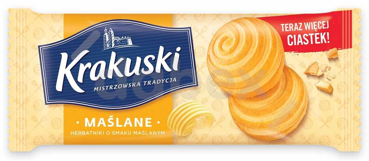 Bahlsen Ciastka Krakuski Maślane 201g/24