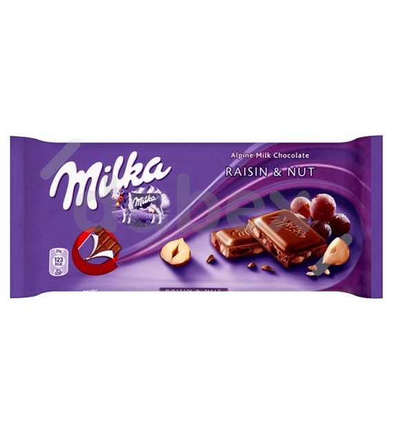 Milka Czekolada Raisins&Nut Bakaliowa 100g/22