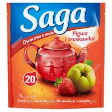 Saga Herbata Ekspresowa Pigwa Truskawka 20t 34g/20