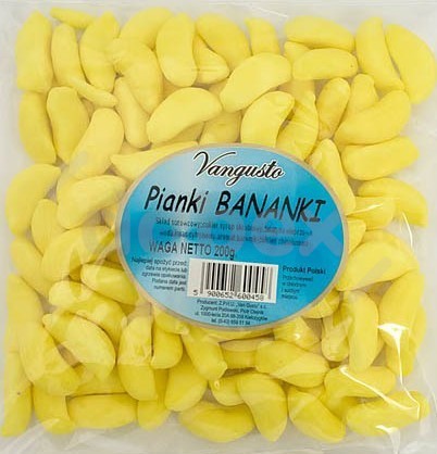 Vangusto Żelki Pianki Bananki 200g/20