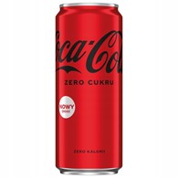 Coca Cola Zero Puszka Wysoka 330ml/24