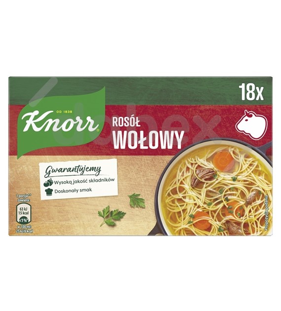 Knorr Rosołki Wołowe 9l 180g/12