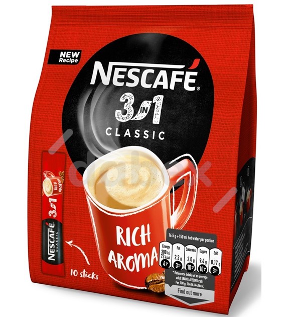 Nescafe 3in1 Classic Bag (10*16,5g)