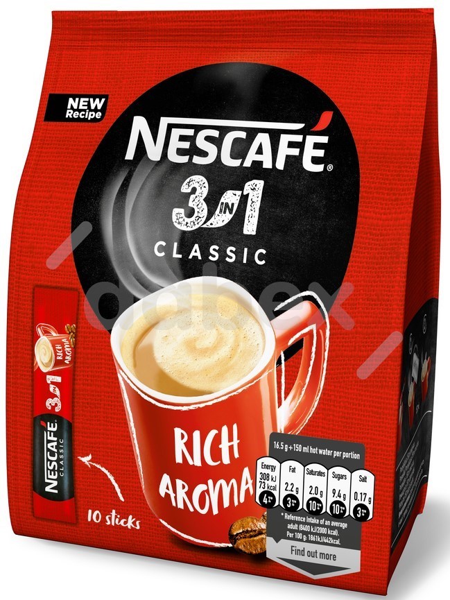 Nescafe 3in1 Classic Bag (10*16,5g)