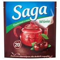 Saga Herbata Ekspresowa Wiśnia 20t 34g/20