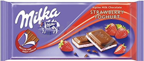 Milka Czekolada Strawberry Truskawka 100g/22