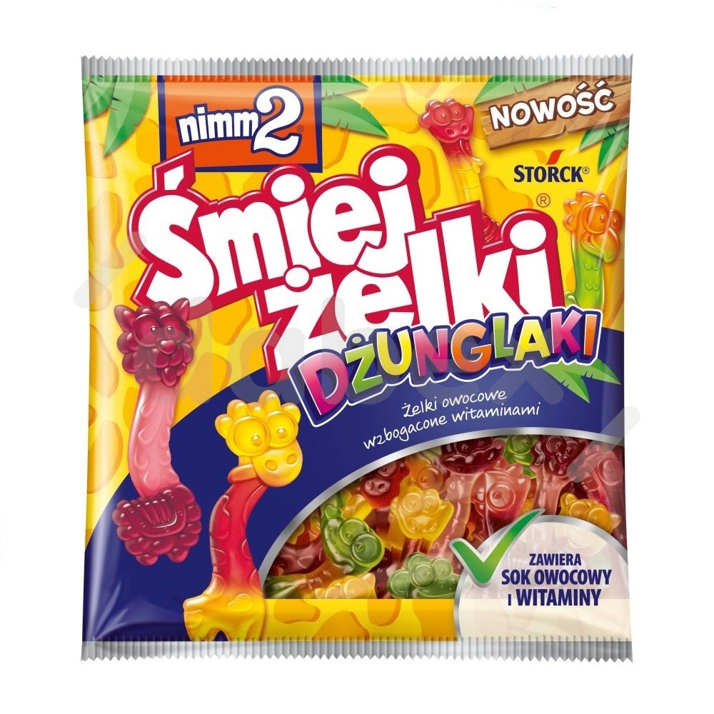 Storck Żelki Nimm2 Śmiejżelk Dżunglaki 90g/24