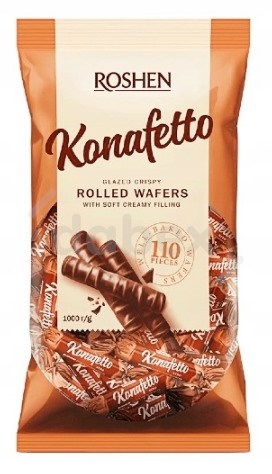Cukierki Roshen Rurki Konafetto Bianco 1kg/5
