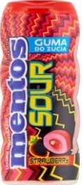 Mentos Sour Gum Strawberry 30g