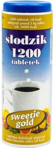 Słodzik Sweetie Gold (1200 Pastylek) 72g/8/64