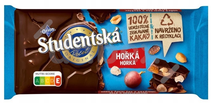 Studentska Czekolada Gorzka 170g/16 IMP