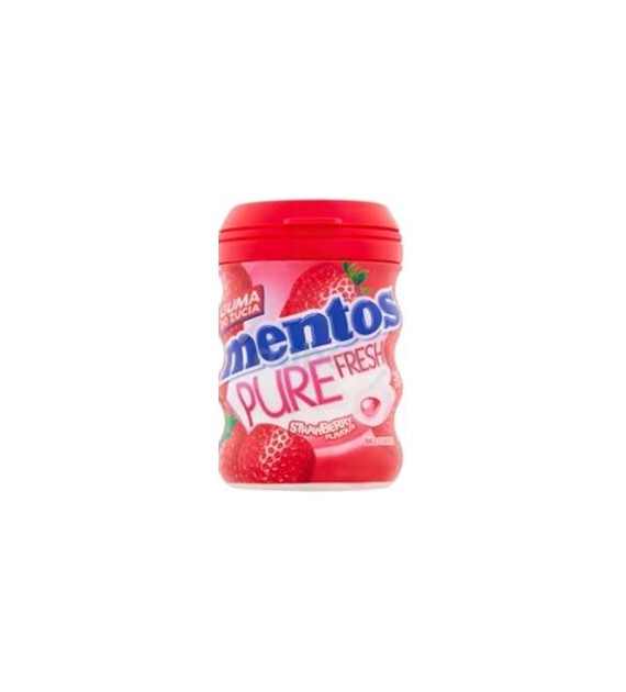Guma BUTELKA Mentos Pure Fresh Strawberry 60g/6/24