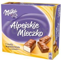 Milka Alpejskie Mleczko Waniliowe 330g/16