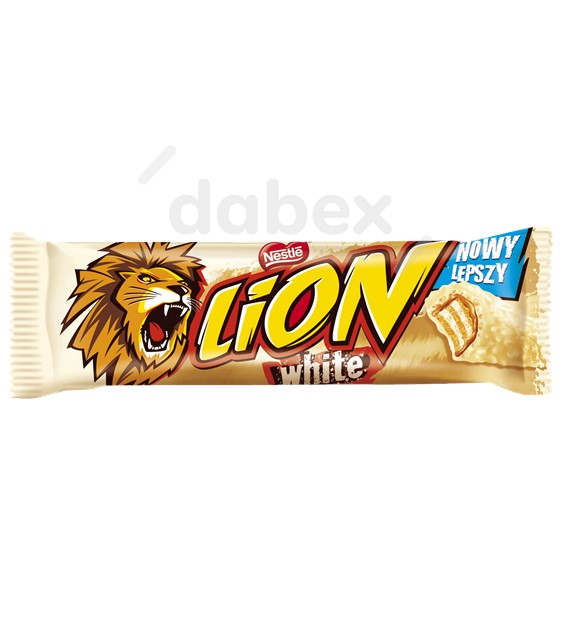 Baton Lion Biały White 42g/24 IMP