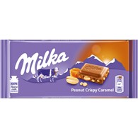 Milka Czekolada Peanut Crispy Carmel 90g/24