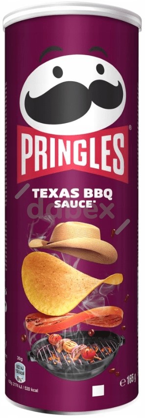 Chipsy Pringles Texas BBQ 165g/19 IMP