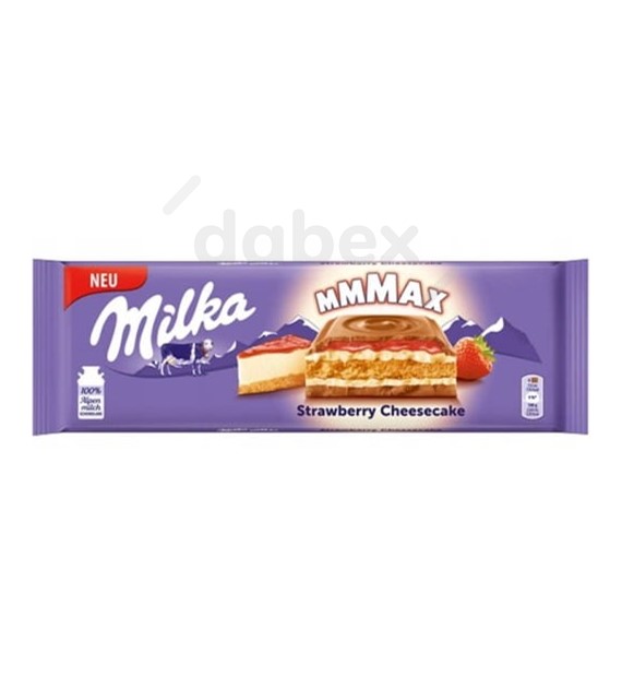 Milka Czekolada Strawberry Cheesecake 300g/12 IMP