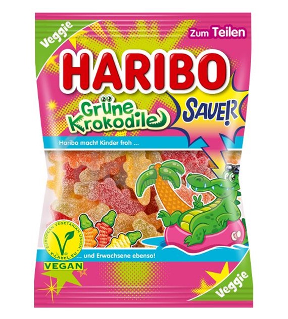 Haribo Grune Krkodile 175g