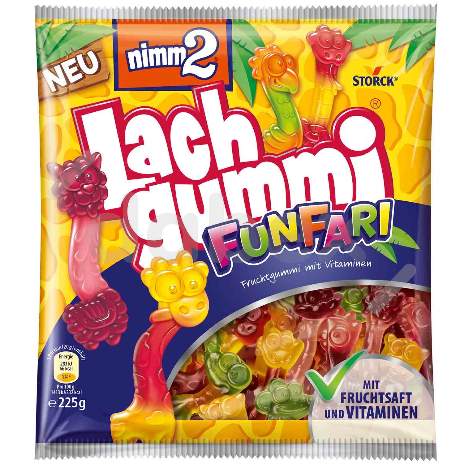 Nimm2 Smile Gummi  Śmiejżelki  Jungle 90g