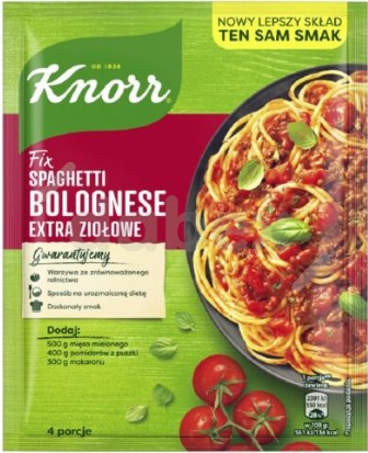 Knorr Fix Spaghetti Bolognese Extra Ziołowe 42g/21